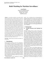 Belief modeling for maritime surveillance