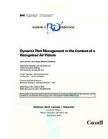 Dynamic plan management in the context of a recognized air picture