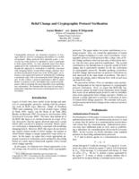 Belief change and cryptographic protocol verification
