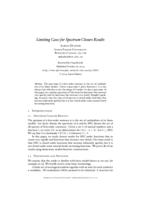 Limiting cases for spectrum closure results