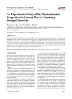 An experimental study of the physicochemical properties of a cement matrix containing dredged materials