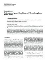 Performance of sprayed fiber reinforced polymer strengthened timber beams