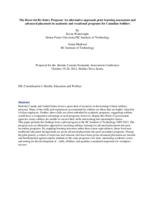 The Reservist Re-Entry Program : an alternative approach prior learning assessment and advanced placement in academic and vocational programs for Canadian Soldiers