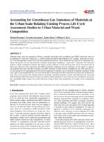 Accounting for greenhouse gas emissions of materials at the urban scale-relating existing process life cycle assessment studies to urban material and waste composition 
