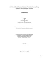 RC-network based transient calculation method for thermal bridge analysis of multi-dimensional assemblies
