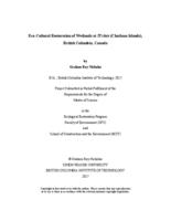 Eco-cultural restoration of wetlands at Tl’chés (Chatham Islands), British Columbia, Canada
