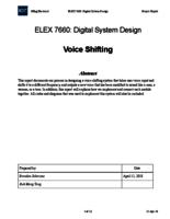 Voice shifting