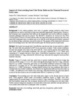 Impact of overcrowding sous vide water baths on the thermal process of pork loins