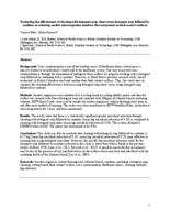 Evaluating the effectiveness of cleaning with detergent soap alone verses detergent soap followed by sanitizer on reducing aerobic microorganism numbers that are present on food contact surfaces