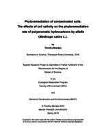 Phytoremediation of contaminated soils