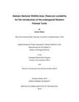 Alaksen National Wildlife Area: Reservoir suitability for the introduction of the endangered Western Painted Turtle