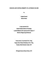 Design and development of a hybrid drone