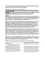 A comparison of Escherichia coli data collected in False Creek by Metro Vancouver and Fraser Riverkeeper