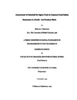 Assessment of selected six stigma tools to improve food safety outcomes in a fresh-cut produce plant