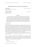 Belief change with uncertain action histories