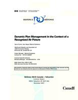 Dynamic plan management in the context of a recognized air picture